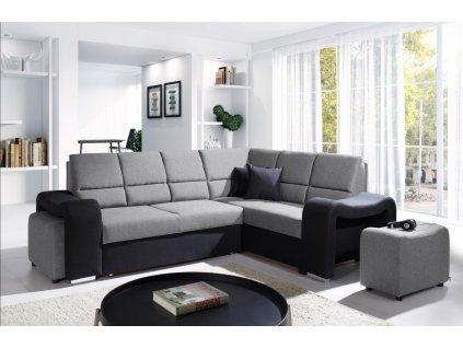 Sedací souprava Wiki P sv.šedá/černá