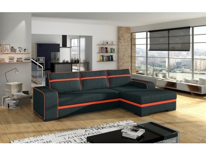 Sedací souprava Funny P černá/oranžová