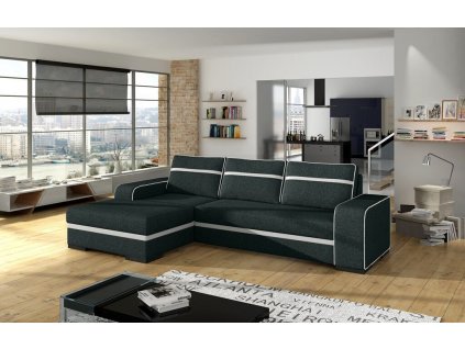 Sedací souprava Funny L černá/EKO bílá