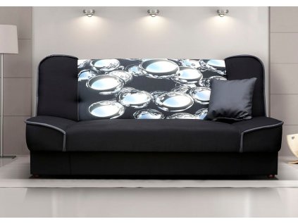 Pohovka Rallye černá/bubliny