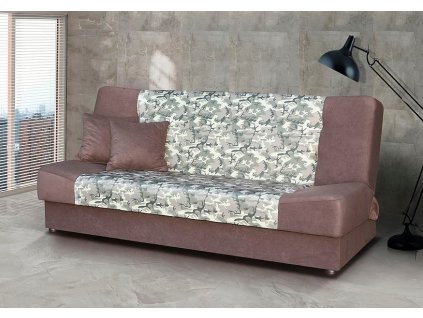 Pohovka Marry hnědá/béžový vzor