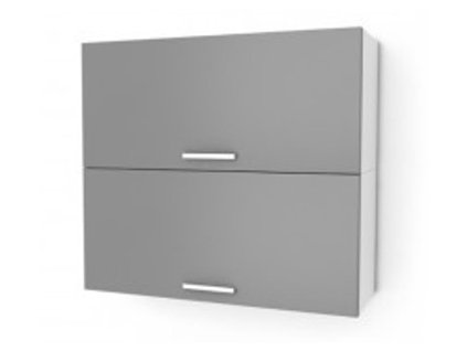 Moderní kuchyňská skříňka Natanya KL602D, šedý lesk, 72x60x30 cm