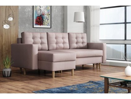 Sedací souprava Anabel UNI růžová