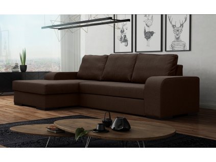 Sedací souprava Frogo L hnědá