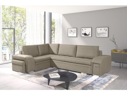 Sedací souprava Alana L sv.hnědá