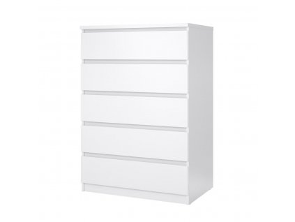 Bílá lesklá komoda Simplicity 231 - minimalistický design, FALCO