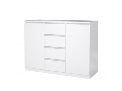 Komoda Simplicity 236 bílý lesk