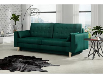 Pohovka Kelly tmavě zelená