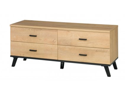 TV stolek Jocker R7 dub lefkas/černá