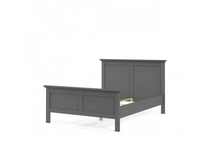 Šedá postel Provence 715 160x200 cm od FALCO - moderní dvoulůžko