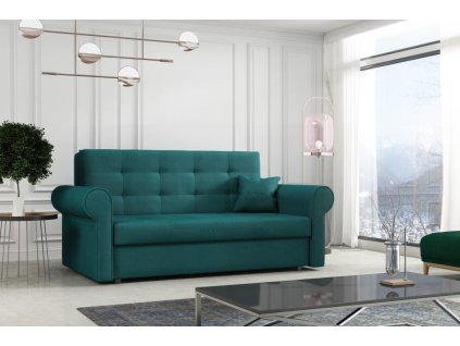 Pohovka Vivian Silver III tmavě zelená