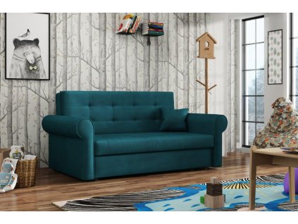 Pohovka Vivian Silver III Kronos tyrkysová