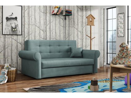 Pohovka Vivian Silver III Kronos modro-šedá