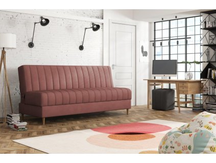 Pohovka Ejmy Mini Kronos tmavě růžová