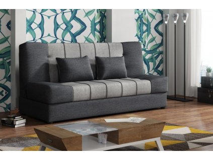 Pohovka Sun světle šedá/tmavě šedá