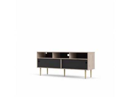 TV stolek Ruby hickory/černá