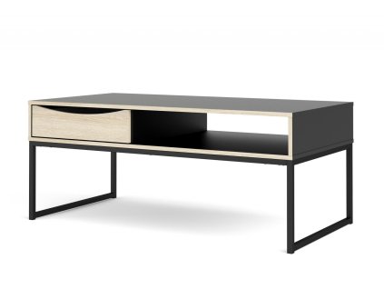 Konferenční stolek Sheba černý MAT/dub sonoma