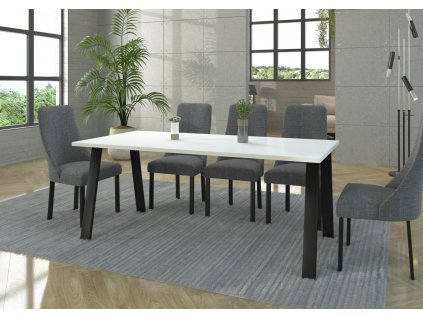 Jídelní stůl Kobalt 67x185 bílý
