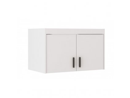 Bílý nástavec na skříň Enja 2D FALCO, odolné lamino, rozšíření úložného prostoru