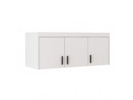 Nástavec na skříň Enja 3D bílá