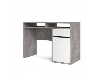 Psací stůl Felix 488 beton/bílý lesk
