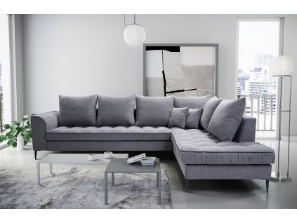 Sedací souprava P Lidie - světle šedá