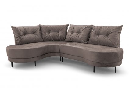 Sedací souprava Abbey L světle hnědá