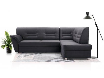 Sedací souprava P Dornia tmavě šedá