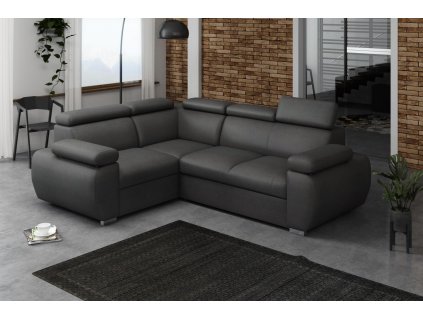 Sedací souprava Bodie L - tmavě šedá