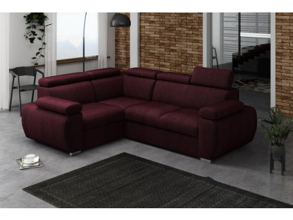 Sedací souprava Bodie L - vínová