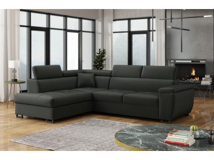 Sedací souprava Wiliam L tmavě šedá