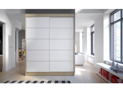 Skříň Camila IV 150 sonoma/bílá