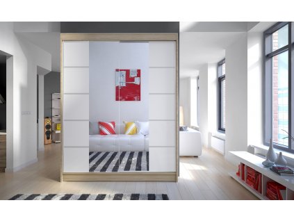 Skříň Camila V 150 sonoma/bílá