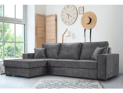 Sedací souprava Lola L šedá