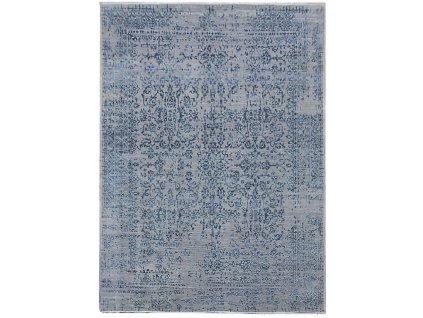 Ručně vázaný kusový koberec Diamond DC-JK 1 Silver/blue