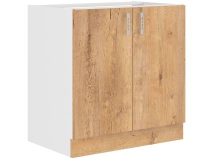 Kuchyňská skříňka Sally 80 cm, bílá/lefkas, odolné lamino, FALCO