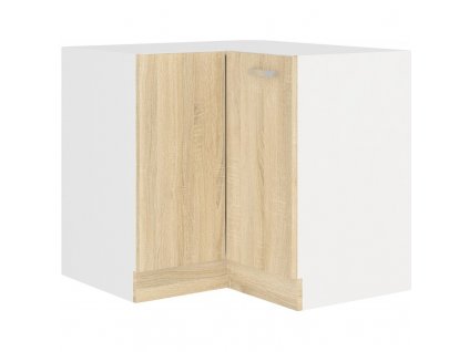 Rohová kuchyňská skříňka Sally 90x90 cm, dub sonoma, 2 dvířka
