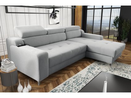 Sedací souprava Darina Premium P světle šedá