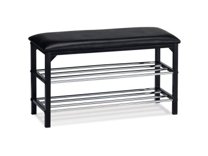 Botník, kov, černá, 83168-13 BK (Barva Černá)