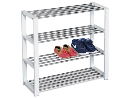 Botník, kov, bílá, 83168-14 WT (Barva Bílá)