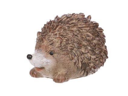 Ježek - figurka z polyresinu, barva hnědá (Barva Hnědá)