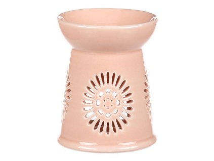 Aromalampa s motivem sedmikrásky, meruňková barva, porcelán (Barva Oranžová)