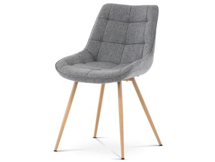 Jídelní židle, šedá, látka, CT-394 GREY2 (Barva Šedá)