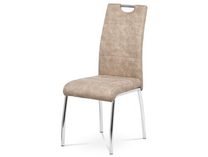 Jídelní židle, béžová, látka vintage, HC-486 CRM3 (Barva Béžová)