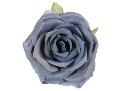 Růže - umělý květ, modrý, cena za balení (12 ks) (Barva Modrá)