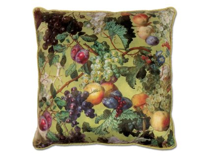 Polštář s výplní. Ovoce design. (Barva Zelená)