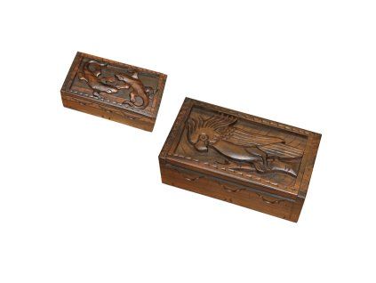 Mahaganová krabička (Barva Hnědá)