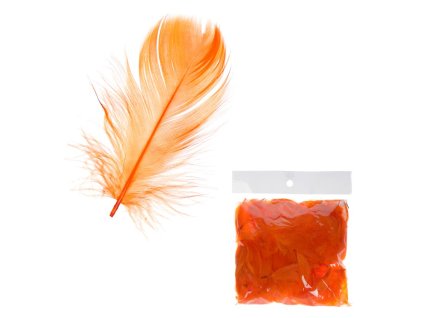 Peří 5g, barva tm.oranžová (Barva Oranžová)