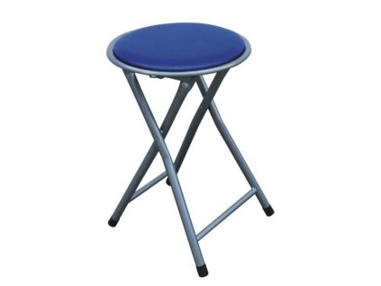 Skládací taburet / stolička, modrá, IRMA