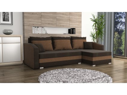 Sedací souprava Fabian UNI tm.hnědá/hnědá